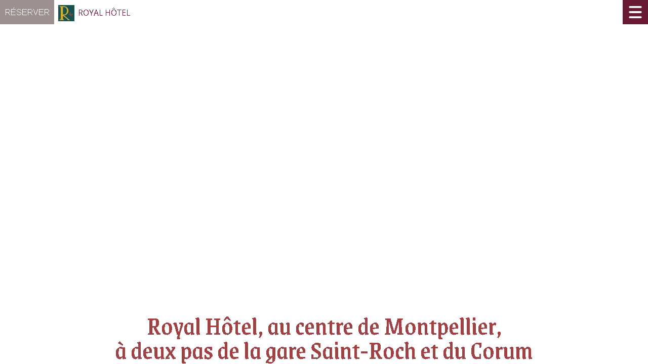 Capture d'écran de http://www.royalhotelmontpellier.com/